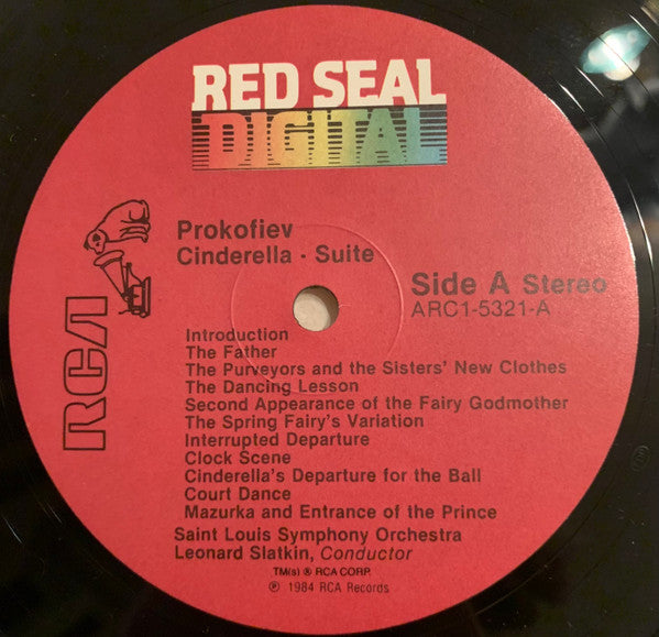 Sergei Prokofiev - Saint Louis Symphony Orchestra, Leonard Slatkin : Cinderella (Suite) (LP)