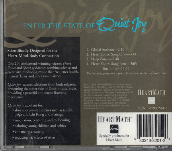 Doc Lew Childre : Quiet Joy (CD)