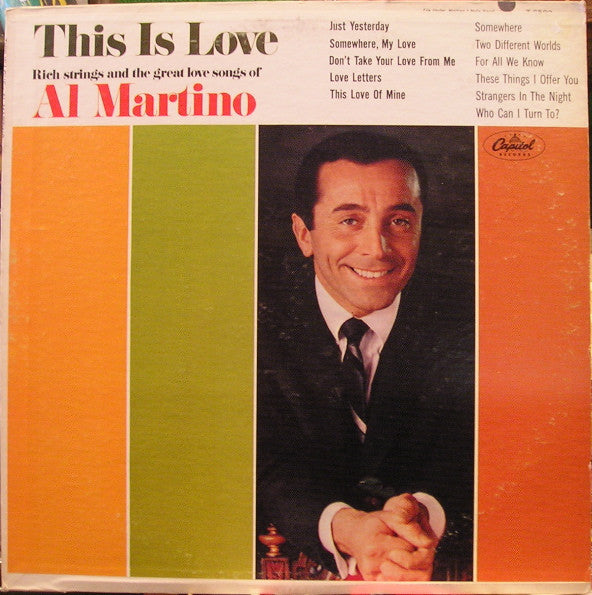 Al Martino : This Is Love (LP, Album, Mono, Scr)