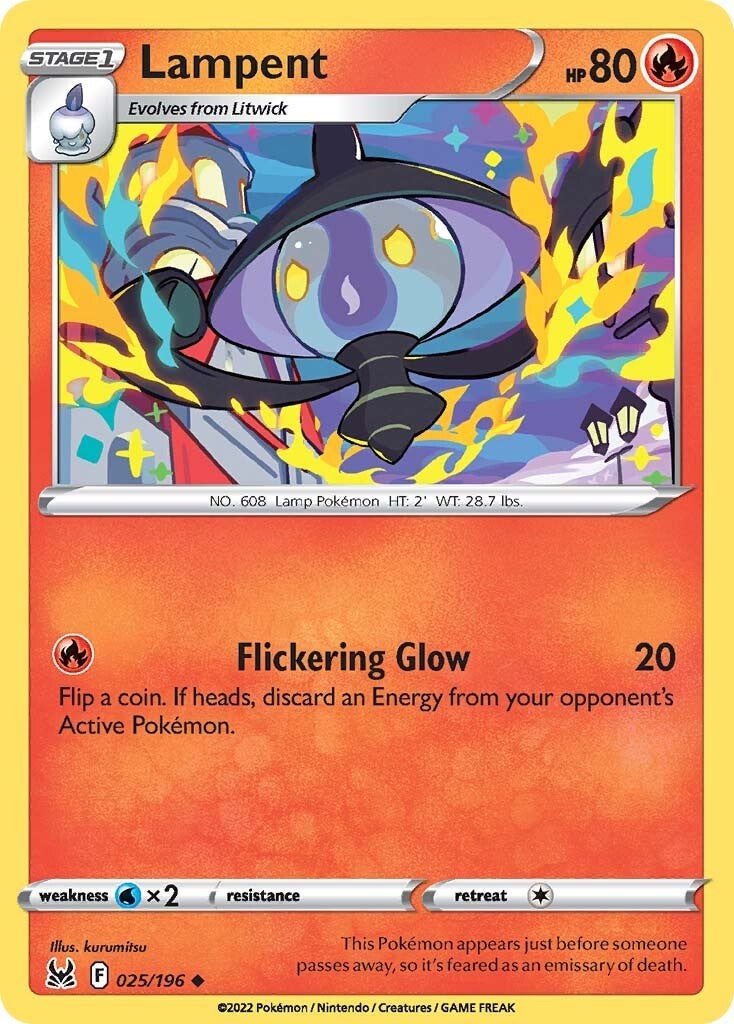 Lampent [SWSH11 - 025/196] Pokemon Trading Card