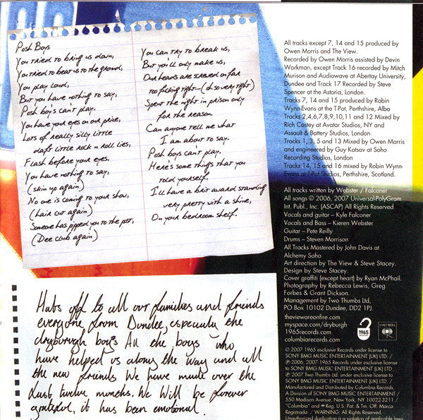 The View (2) : Hats Off To The Buskers (CD, Album)