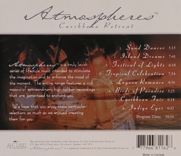 Unknown Artist : Atmospheres Caribbean Retreat (CD, Album)