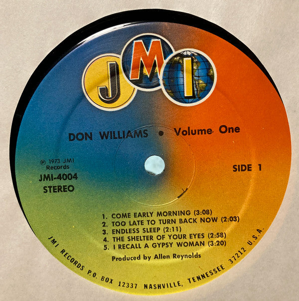 Don Williams (2) : Volume One (LP, Album)
