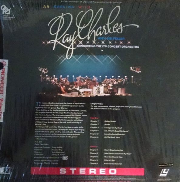 Ray Charles : An Evening With Ray Charles (Laserdisc, 12", NTSC, CAV)