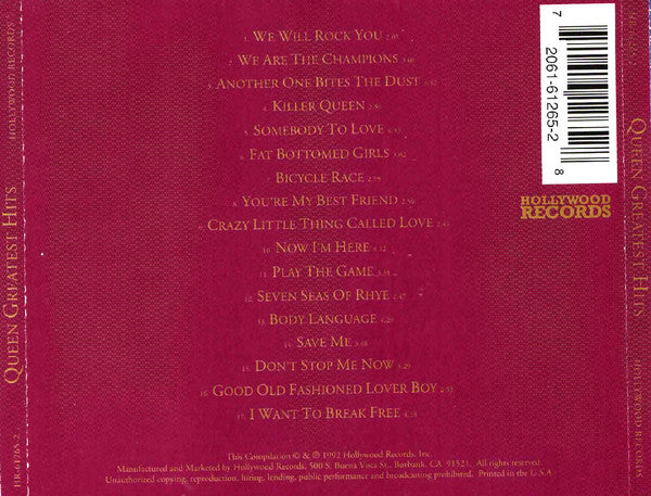 Queen : Greatest Hits (CD, Comp)