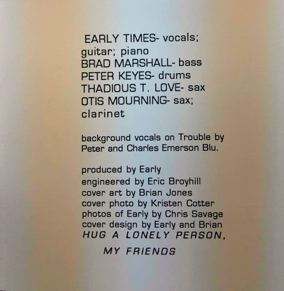 Early Times (4) : Society For The Misunderstandood (CD, Album)