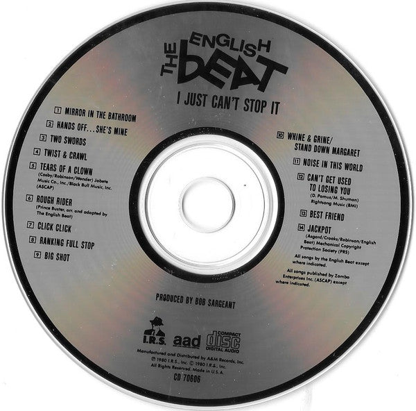 The Beat (2) : I Just Can't Stop It (CD, Album, RE, RP)