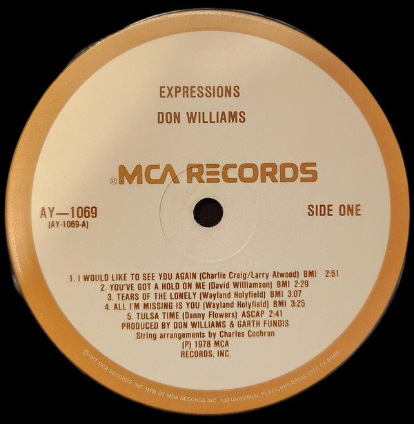 Don Williams (2) : Expressions (LP, Album, Club, RCA)