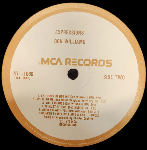 Don Williams (2) : Expressions (LP, Album, Club, RCA)