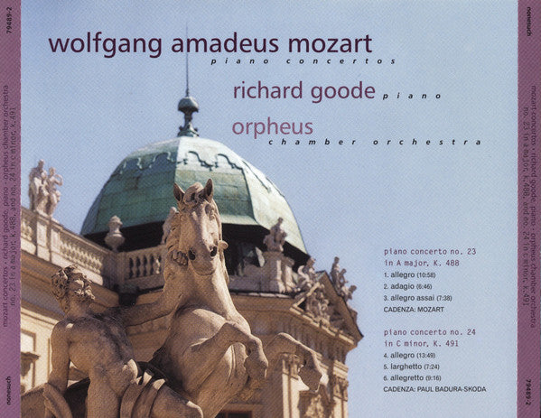 Wolfgang Amadeus Mozart - Richard Goode, Orpheus Chamber Orchestra : Piano Concertos No. 23 & 24 (CD, Album, RP)