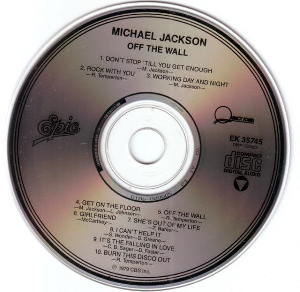 Michael Jackson : Off The Wall (CD, Album, RE)