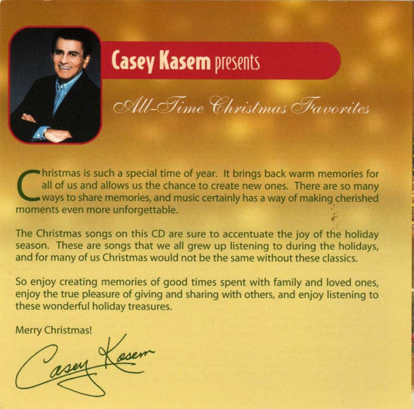 Various : Casey Kasem Presents All-Time Christmas Favorites (2xCD, Comp)