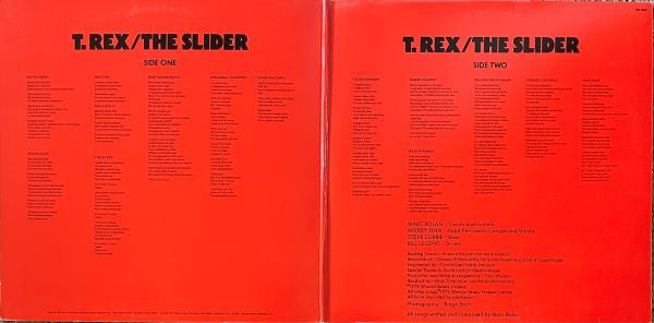 T. Rex : The Slider (LP, Album, CSM)