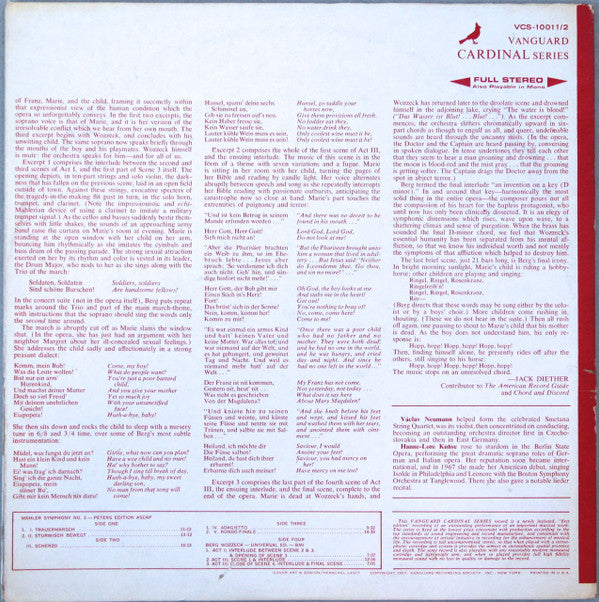 Gustav Mahler / Alban Berg - Gewandhausorchester Leipzig, Václav Neumann / Rundfunk-Sinfonie-Orchester Leipzig, Herbert Kegel, Hanne-Lore Kuhse : Symphony No. 5 In C-Sharp Minor / Three Excerpts From "Wozzeck" (2xLP, Comp, Gat)
