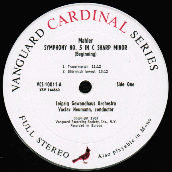 Gustav Mahler / Alban Berg - Gewandhausorchester Leipzig, Václav Neumann / Rundfunk-Sinfonie-Orchester Leipzig, Herbert Kegel, Hanne-Lore Kuhse : Symphony No. 5 In C-Sharp Minor / Three Excerpts From "Wozzeck" (2xLP, Comp, Gat)