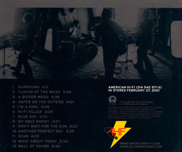 American Hi-Fi : American Hi-Fi (CD, Advance, Album, Promo, Dig)