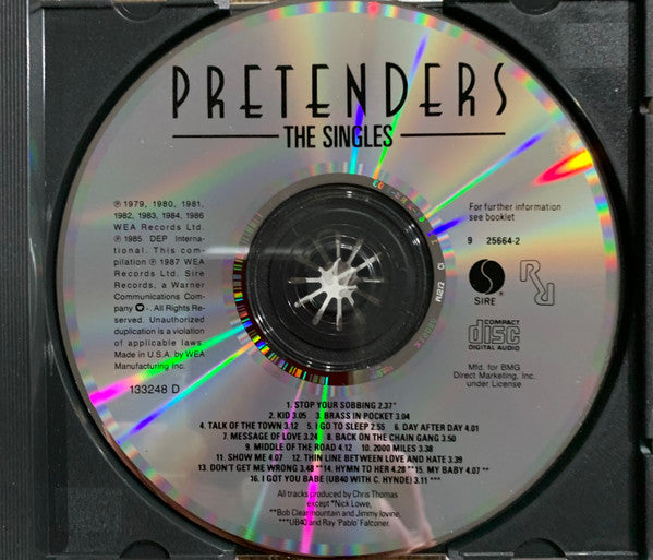 The Pretenders : The Singles (CD, Comp, Club, RE, RP)