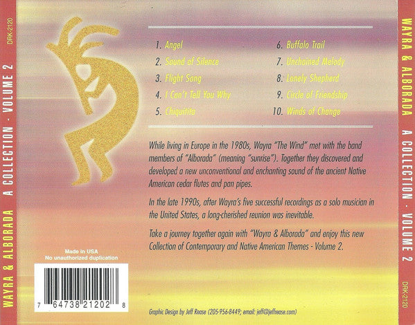 Wayra & Alborada : A Collection Of Contemporary & Native American Themes - Volume 2 (CD, Album)