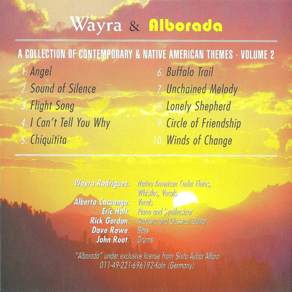 Wayra & Alborada : A Collection Of Contemporary & Native American Themes - Volume 2 (CD, Album)
