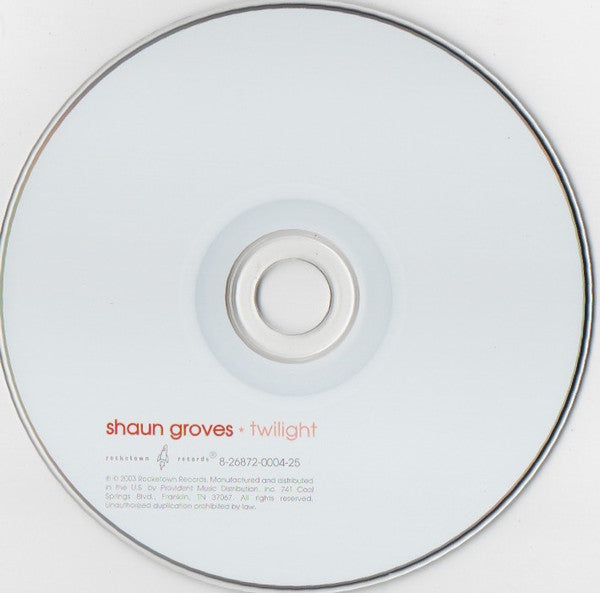 Shaun Groves : Twilight (CD, Album)