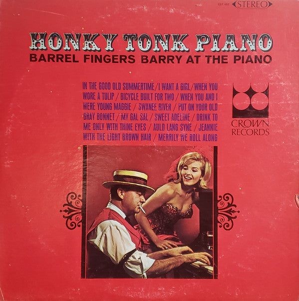 Barrel Fingers Barry : Honky Tonk Piano (LP, Album)