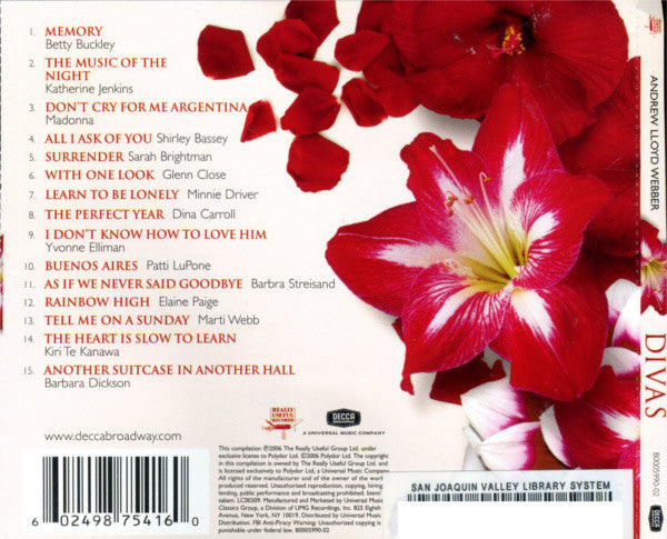 Andrew Lloyd Webber : Divas (CD, Comp)