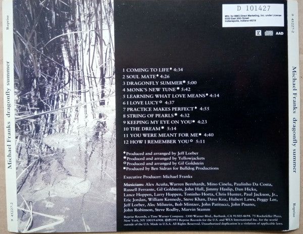 Michael Franks : Dragonfly Summer (CD, Album, Club)