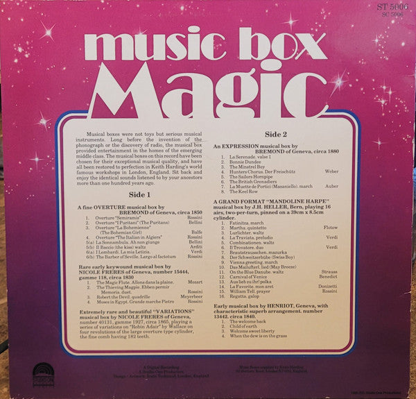 Unknown Artist - Music Box Magic (LP) (M) - Endless Media