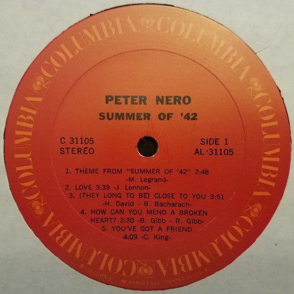 Peter Nero - Summer Of '42 (LP) (VG+) - Endless Media