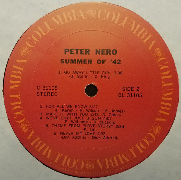 Peter Nero - Summer Of '42 (LP) (VG+) - Endless Media