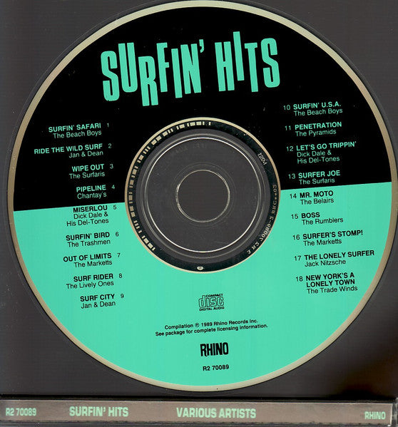 Various : Surfin' Hits (CD, Comp)