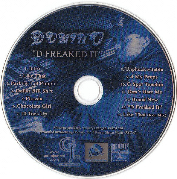 Domino : D Freaked It (CD, Album)