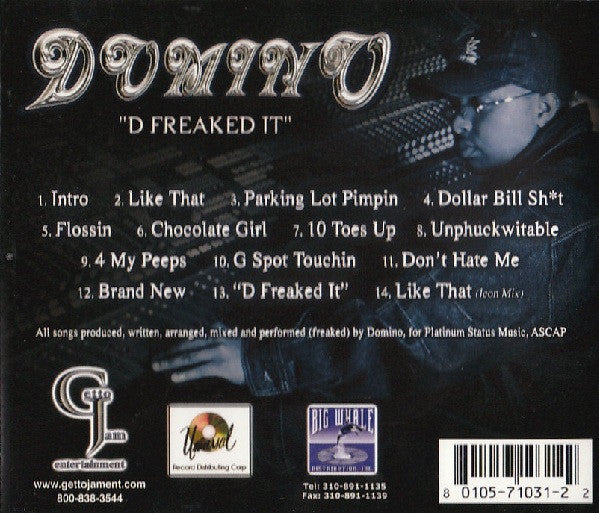 Domino : D Freaked It (CD, Album)