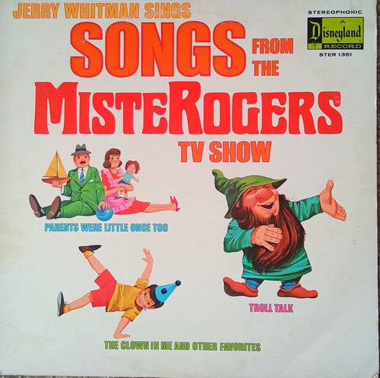 Jerry Whitman - Songs From The MisteRogers TV Show (LP) (VG) - Endless Media