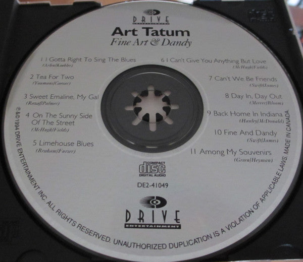 Art Tatum : Fine Art & Dandy (CD, Comp)
