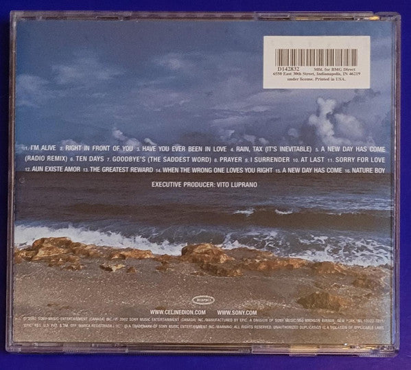 Céline Dion : A New Day Has Come (CD, Album, Club, RE)