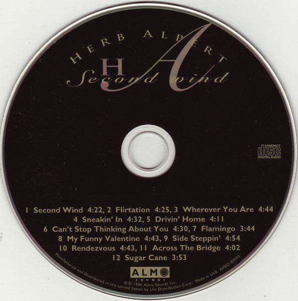Herb Alpert : Second Wind (CD, Album)