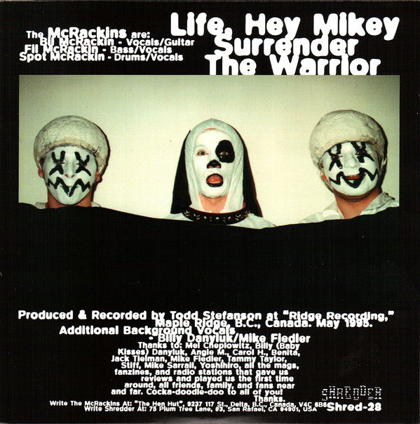 Mcrackins : Life, Hey Mikey (7", EP)