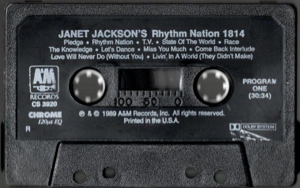 Janet Jackson : Janet Jackson's Rhythm Nation 1814 (Cass, Album, R, )