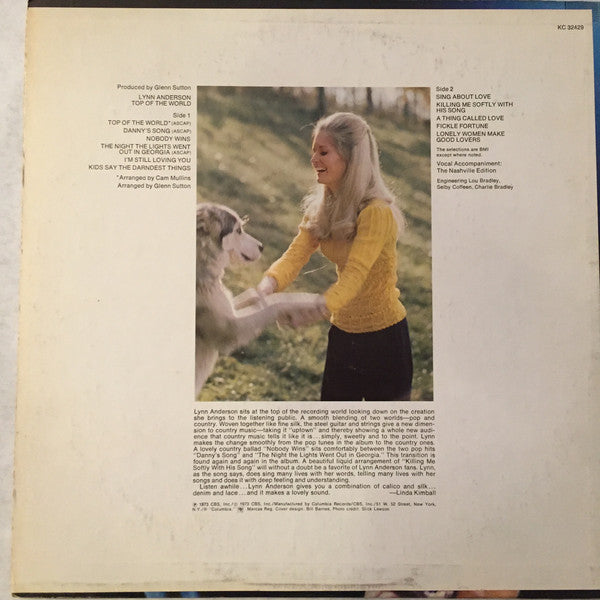 Lynn Anderson - Top Of The World (LP) (G+) - Endless Media