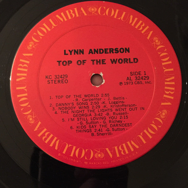 Lynn Anderson - Top Of The World (LP) (G+) - Endless Media