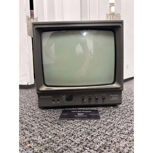 Vintage Panasonic TR-990C Video Monitor 9" Black & White Retro Video Gaming CRT TV