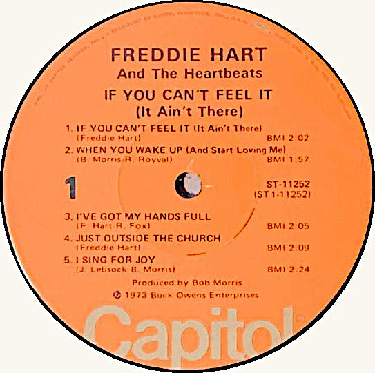 Freddie Hart : If You Can't Feel It (It Ain't There) (LP, Album, Jac)