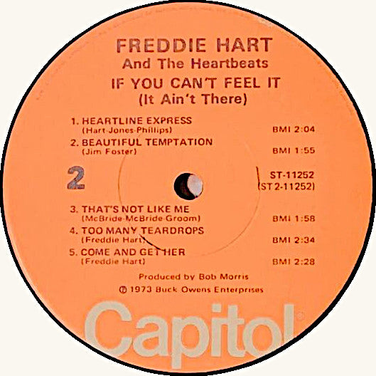 Freddie Hart : If You Can't Feel It (It Ain't There) (LP, Album, Jac)