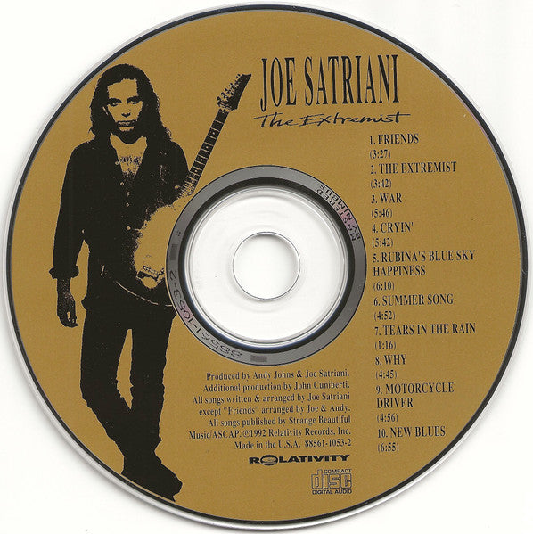 Joe Satriani : The Extremist (CD, Album, Nim)