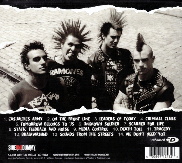 The Casualties : On The Front Line (CD, Album, Enh, Dig)