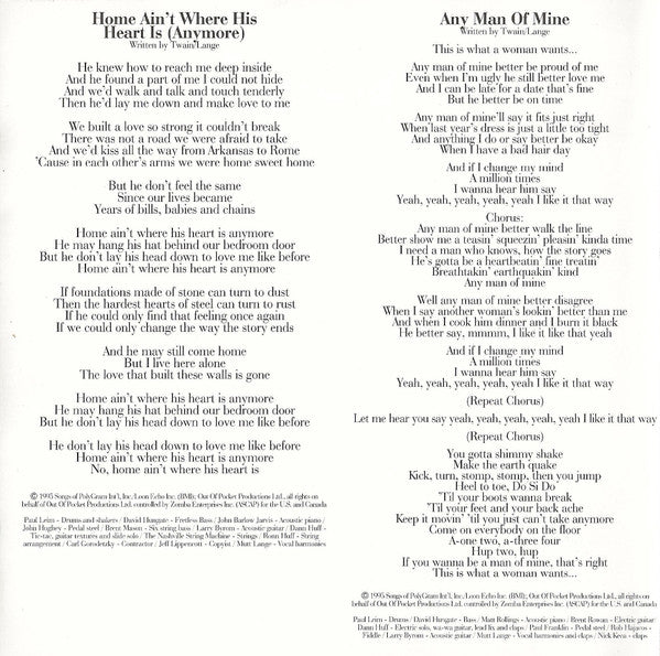 Shania Twain : The Woman In Me (CD, Album, PMD)