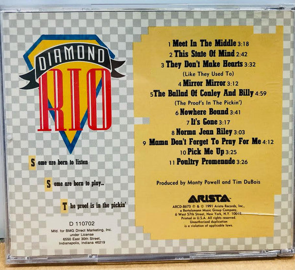 Diamond Rio : Diamond Rio (CD, Album, Club)