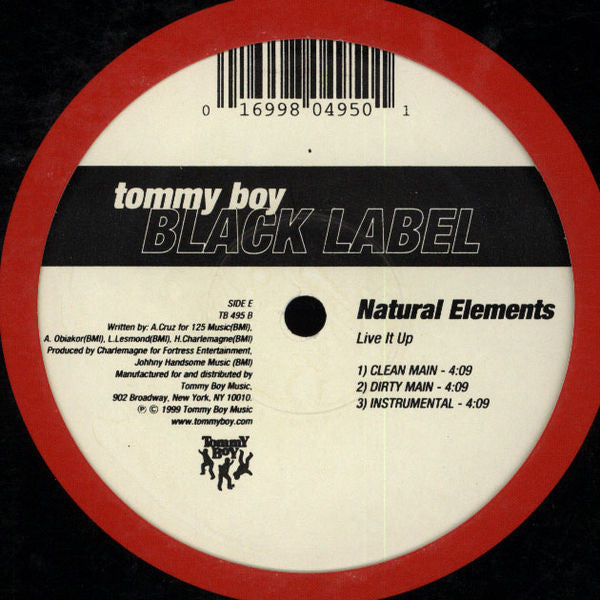 Natural Elements : 2 Tons / Live It Up (12")