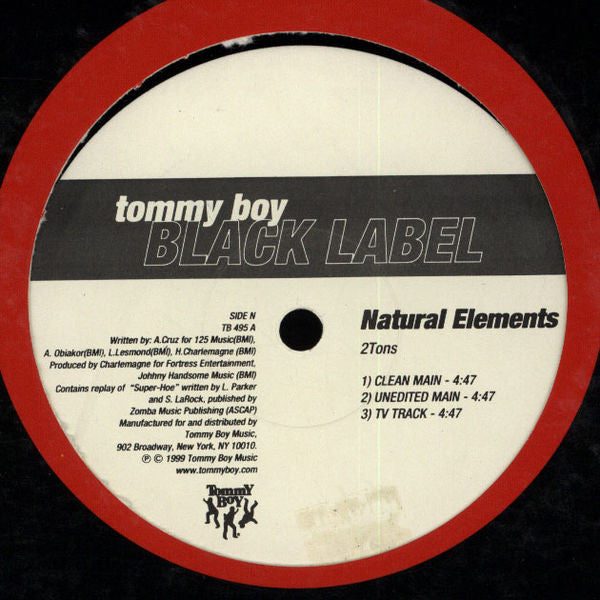 Natural Elements : 2 Tons / Live It Up (12")